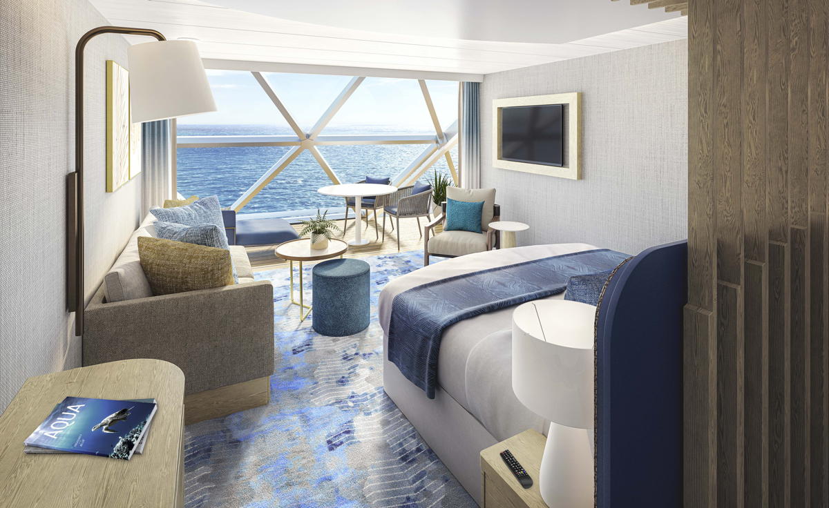 Rendering of Panoramic Ocean View suites and rooms on Icon of the Seas. (RCI)
