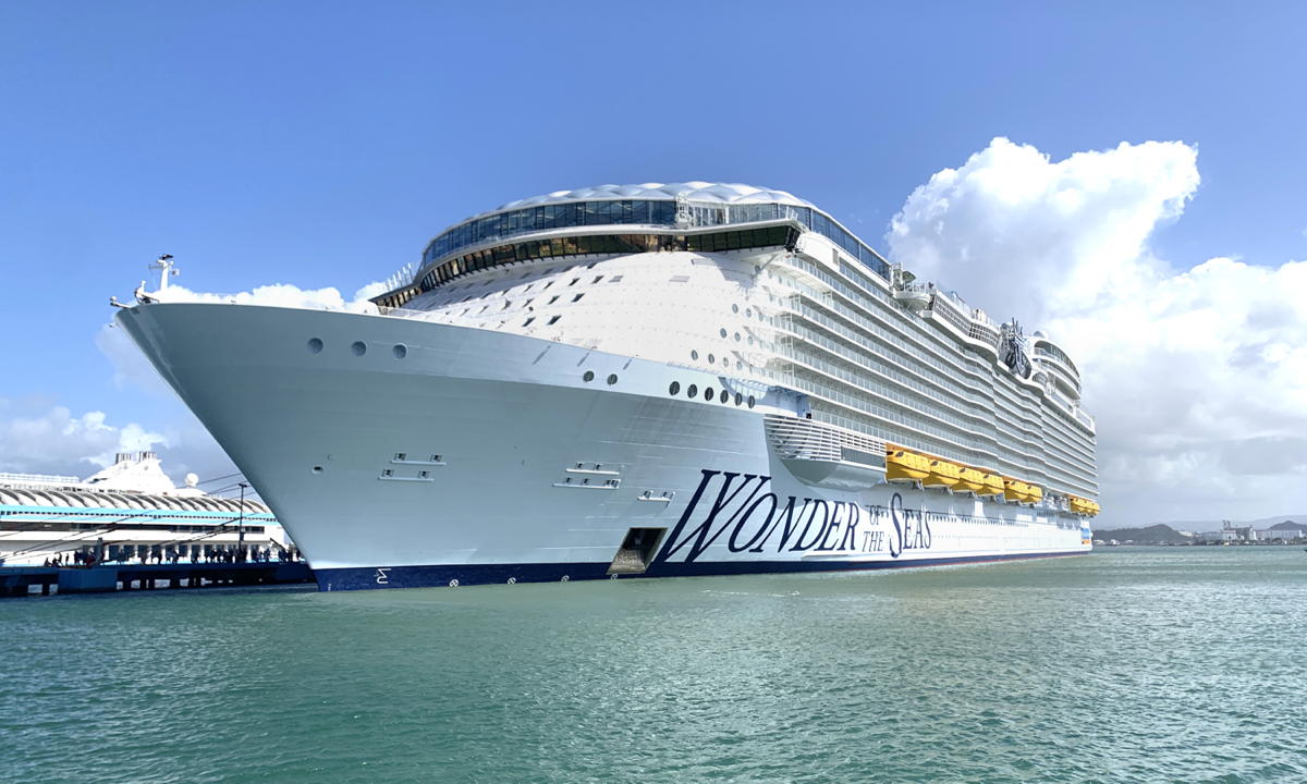 Royal Caribbean’s new Wonder of the Seas. (Diane Tierney)