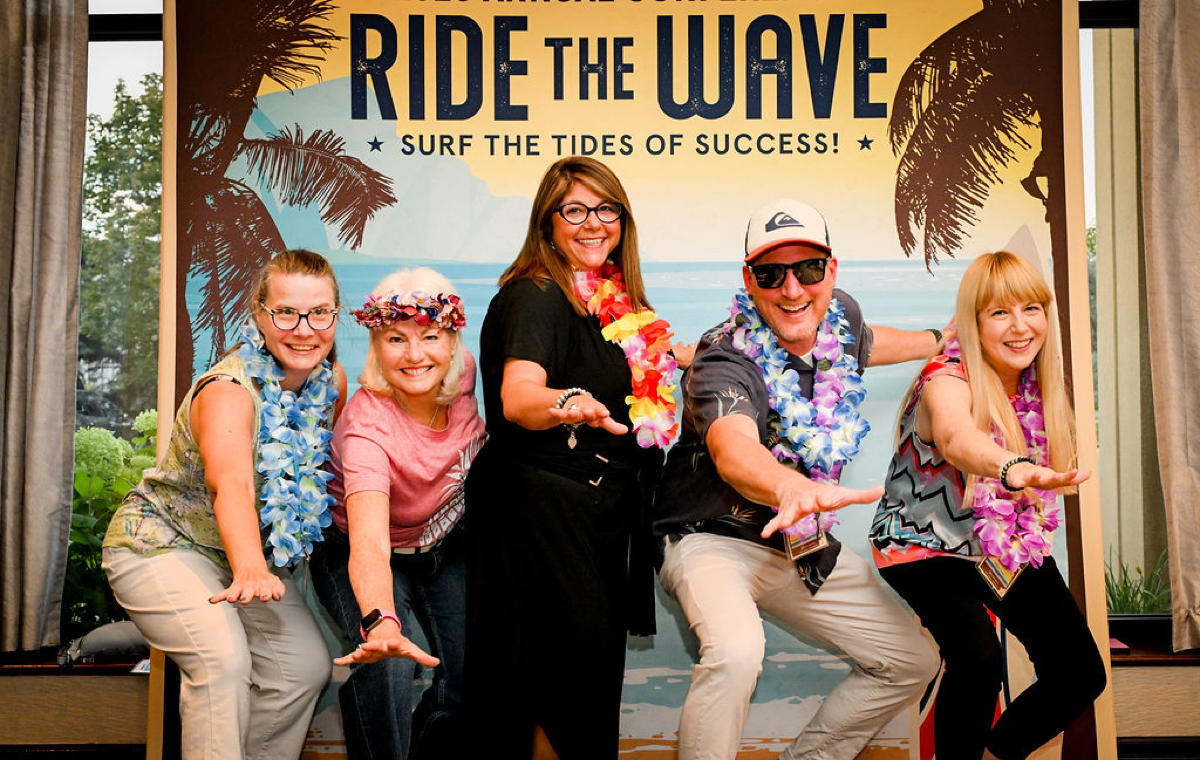 Conference attendees surf the tides of success at TDC's Toronto conference. (Supplied) 