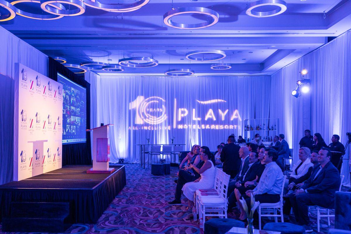 Playa Hotels and Resorts celebrated its 10th anniversary of all-inclusive excellence Wednesday night (Aug. 30) at the Hyatt Ziva Cancun in Mexico. (Playa)