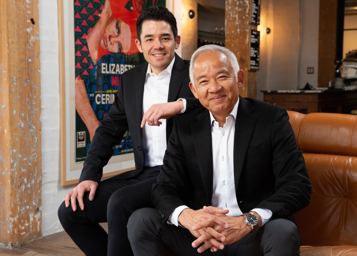 Morris Chia & Colton Chia, director of partnerships, TPI (photo by Geoff Fitzgerald)