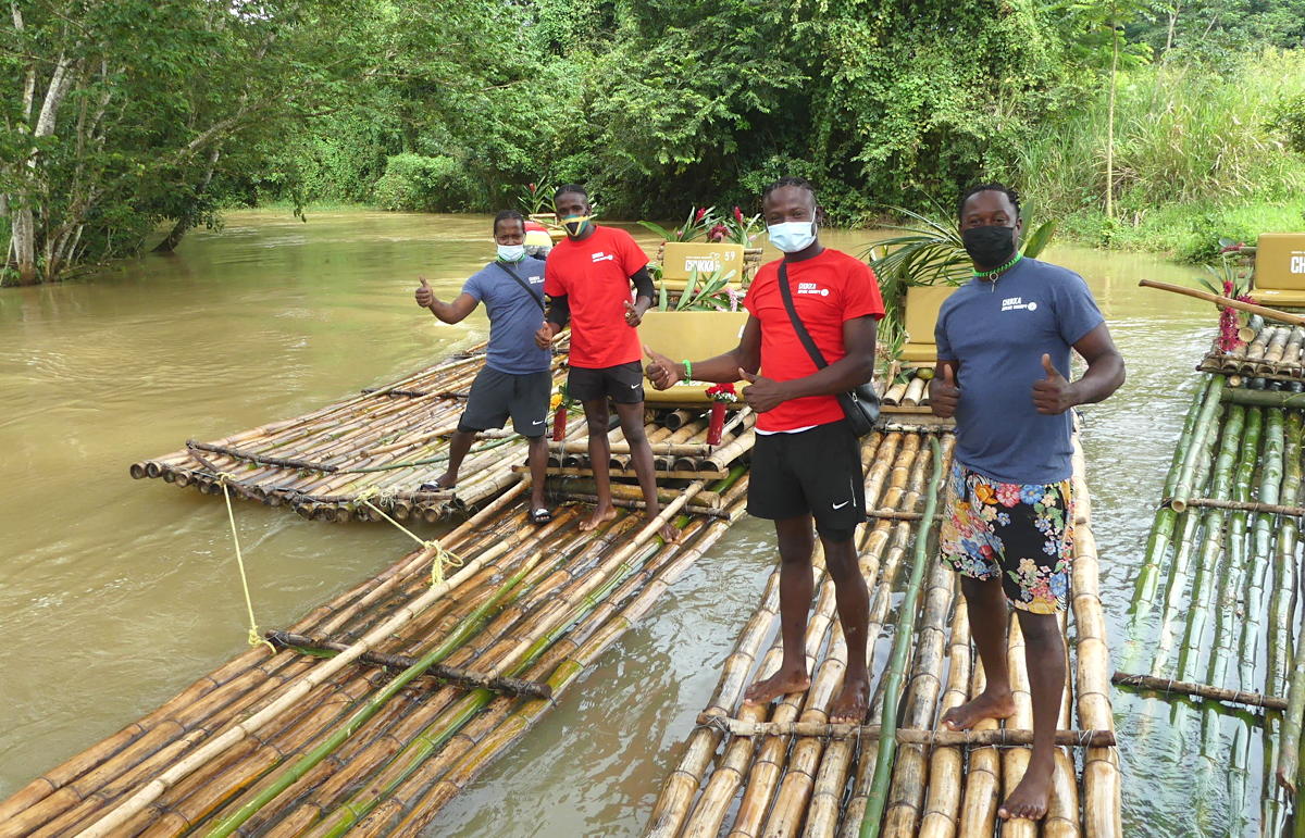 Rafting on Jamaica's Martha Brae River. (Pax Global Media) 