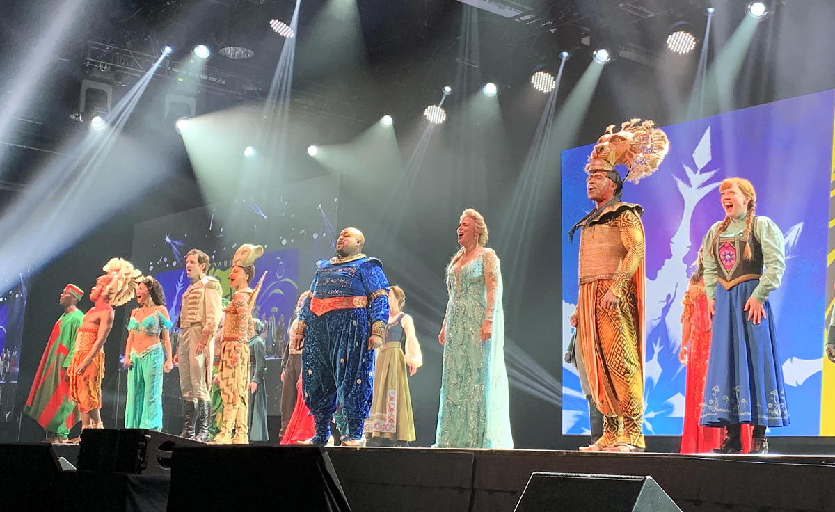BROADWAY BOUND. NYC & Company and Broadway Inbound treated attendees to live performances from The Lion King, Aladdin and Frozen musicals.