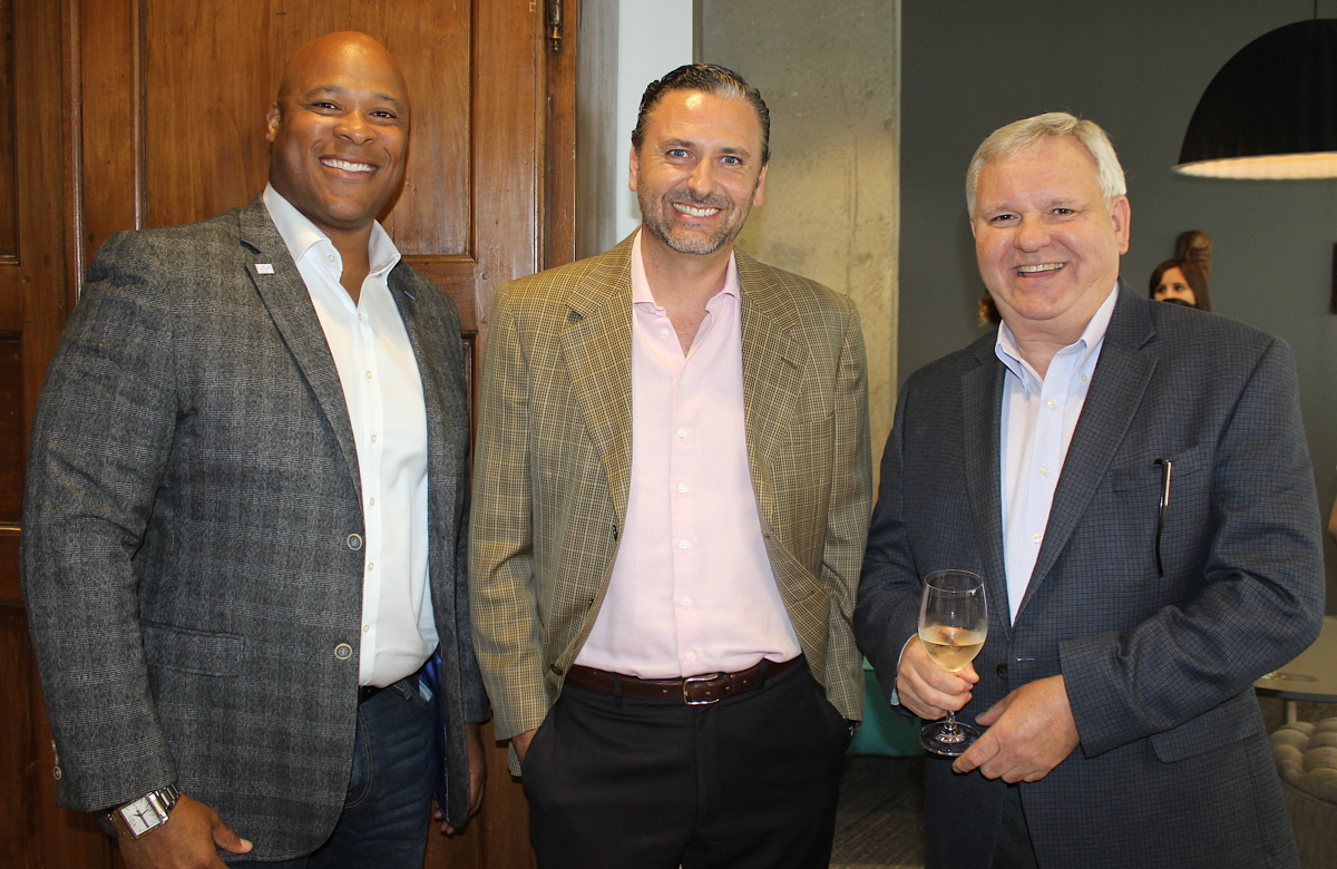From left: Brand USA's Colin Skerritt; VoX International's Lorenzo Campos; Visit Rochester's Gregory Marshall.