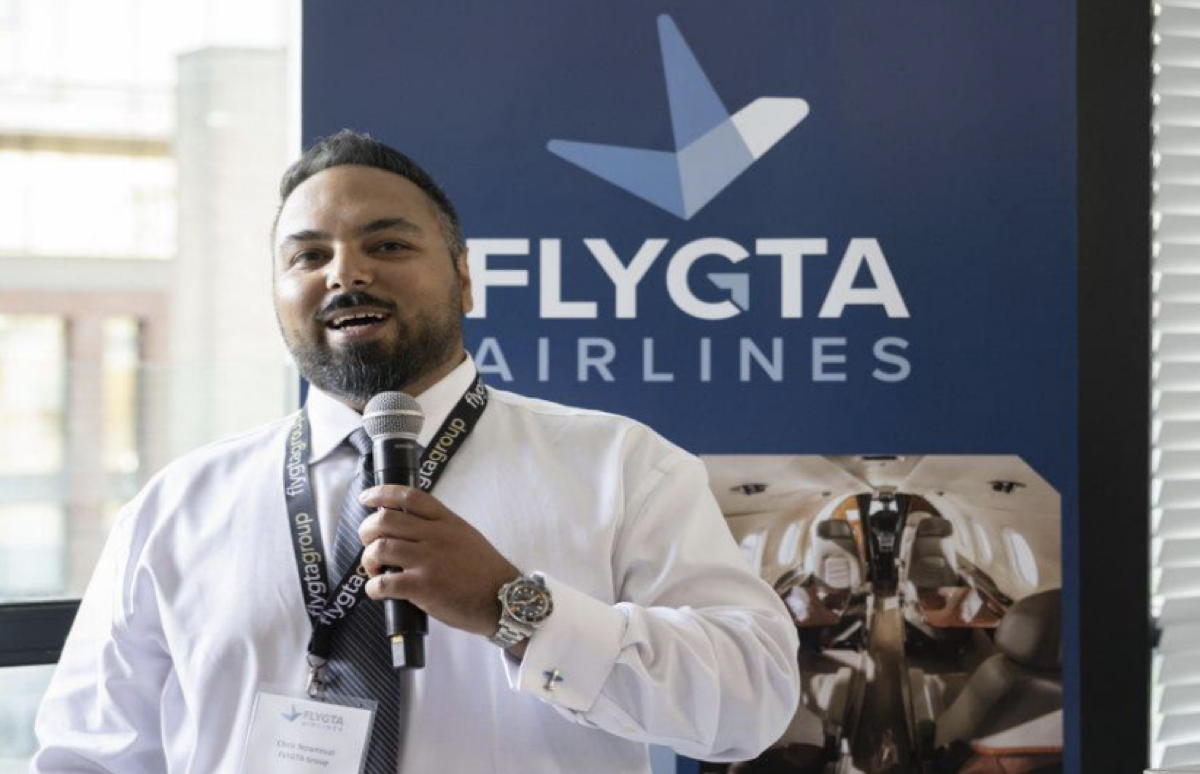 FLYGTA CEO Chris Nowrouzi announced the finalization of agreements with Global Distribution partners Travelport, Amadeus and Sabre. (Supplied) 