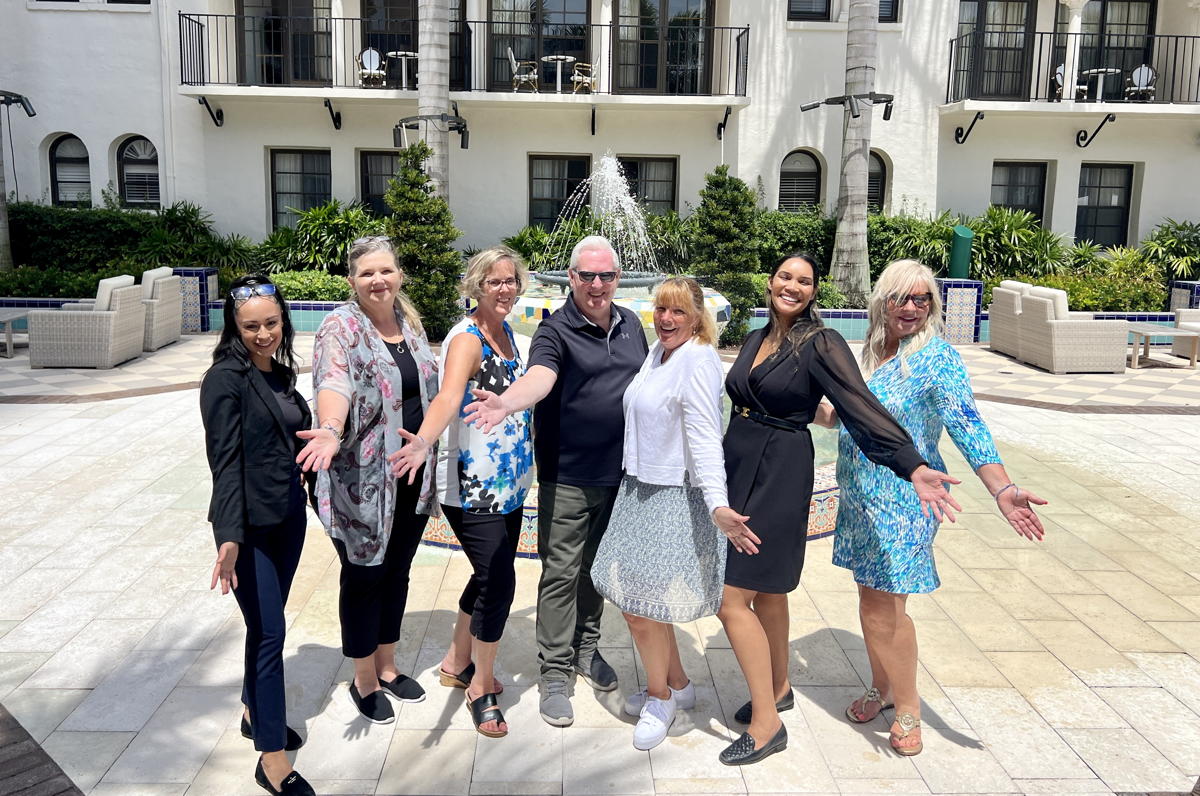 Meeting the team at Boca Raton Hotel and Beach Club. (Pax Global Media) 