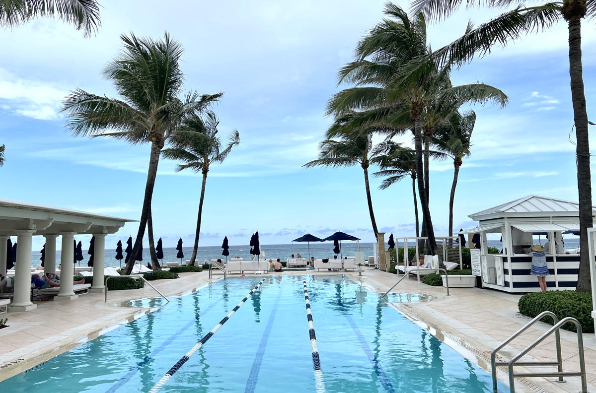 Poolside at The Breakers Palm Beach. (Pax Global Media)