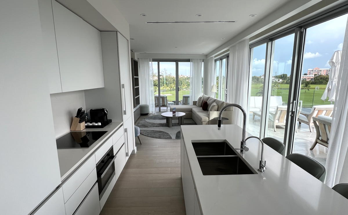 Suites come with kitchens at Goldwynn Resort & Residences in Nassau. (Pax Global Media)  