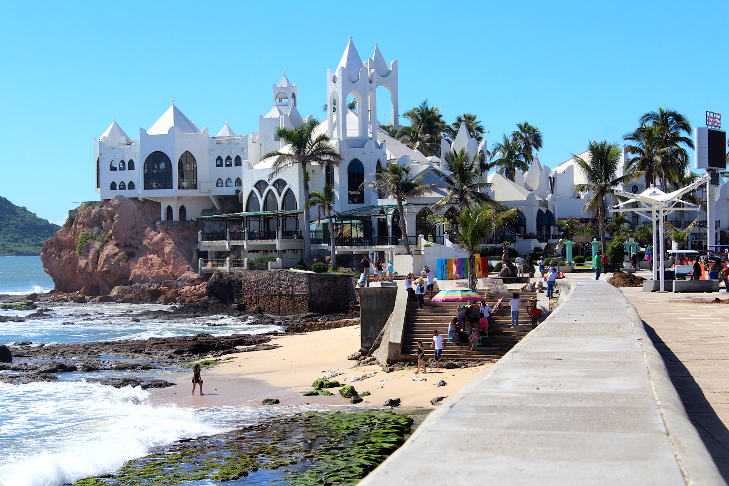 Mazatlán’s shoreline malecon is the oldest boardwalk in Latin America. It also has free wi-fi.