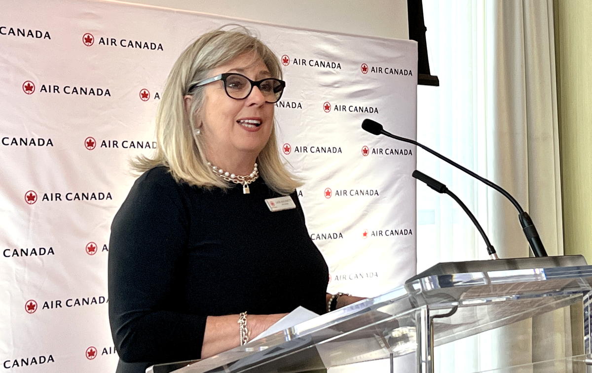 "There’s a bright future," said Lucie Guillemette at the Toronto event. (Pax Global Media)