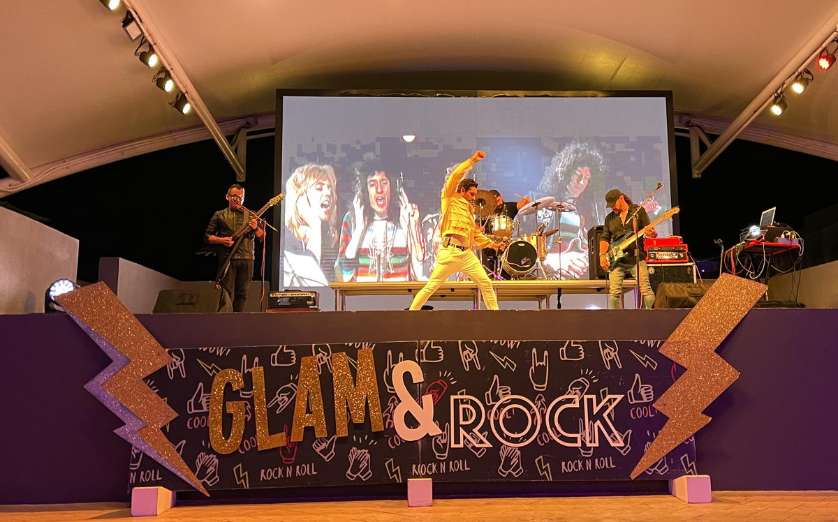 WE WILL ROCK YOU. A Queen tribute band hits the main stage. (Pax Global Media) 