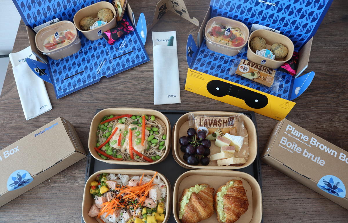 Fresh, healthy meals will be available on long-haul E195-E2 flights – included in the PorterReserve fare or available for purchase by PorterClassic passengers. (Pax Global Media/Jessica Huras)