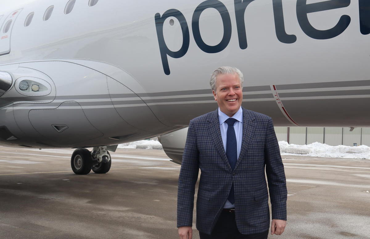 Michael Deluce, President and CEO of Porter Airlines. (Pax Global Media/Jessica Huras)