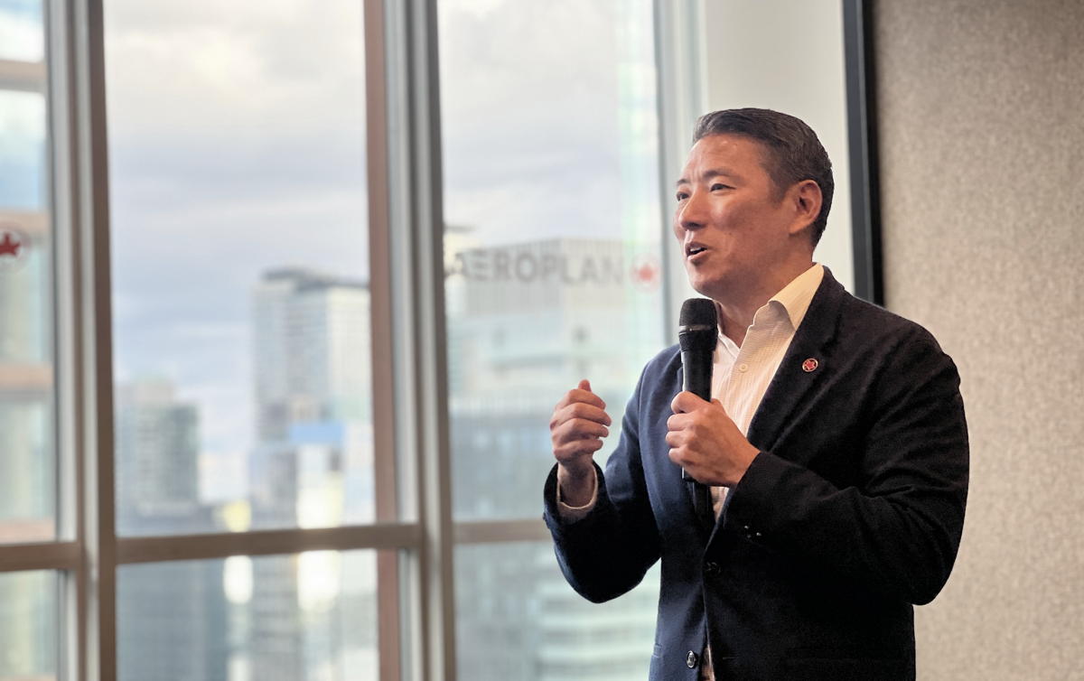 Andy Shibata, vice president of brand at Air Canada. (Pax Global Media)