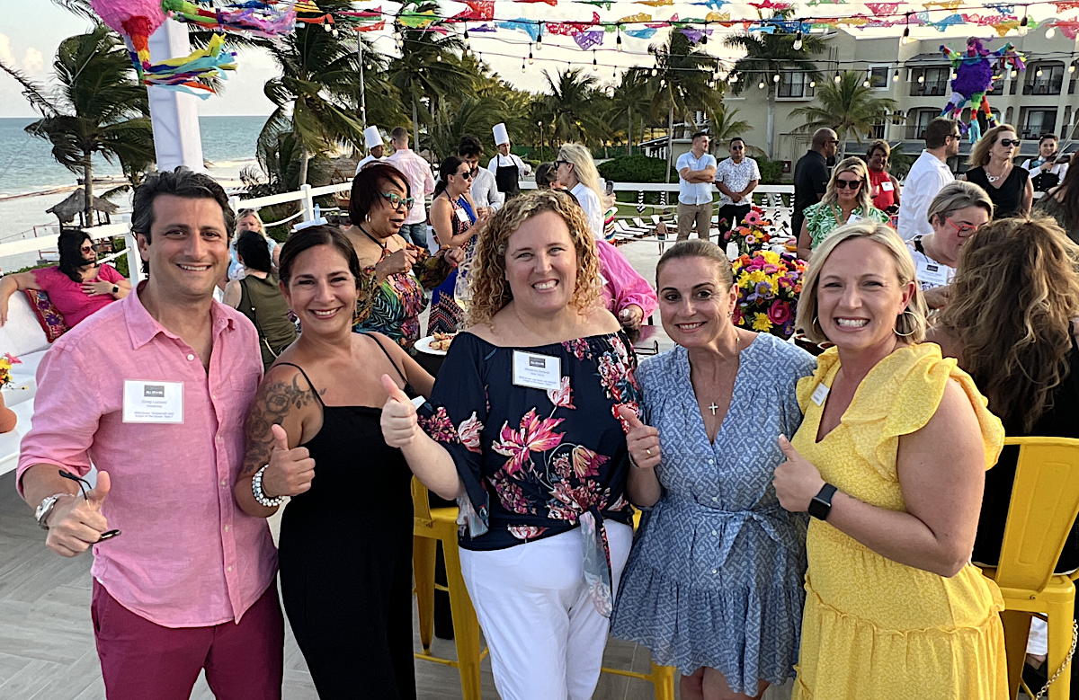 From left: Gregory Luciani; Andi Bacho, Amanda Beaver, Barbara Scrocco, Amanda Morris. (Pax Global Media)