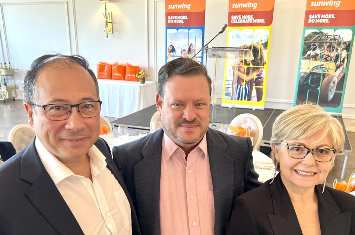 From left: Rafael Villanueva, director commercial, Blue Diamond Resorts; essner Gomez, director, Cuba Tourist Board in Toronto; Nieves Ricardo, Cuba Tourist Board. (Pax Global Media)