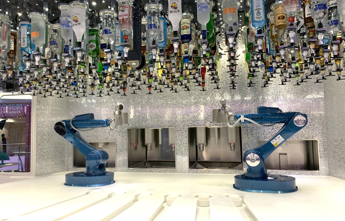 The robot-bartending Bionic Bar. (Diane Tierney)