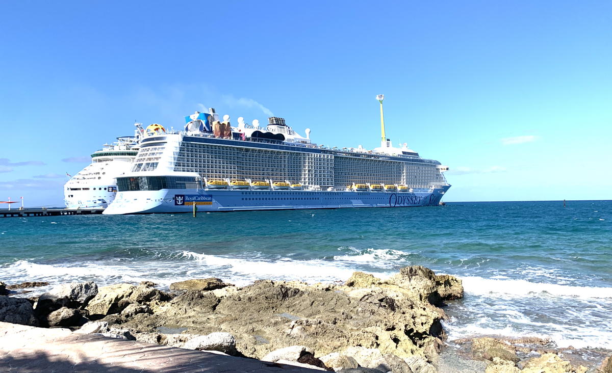 Royal Caribbean’s 4,198-passenger Odyssey of the Seas. (Diane Tierney)