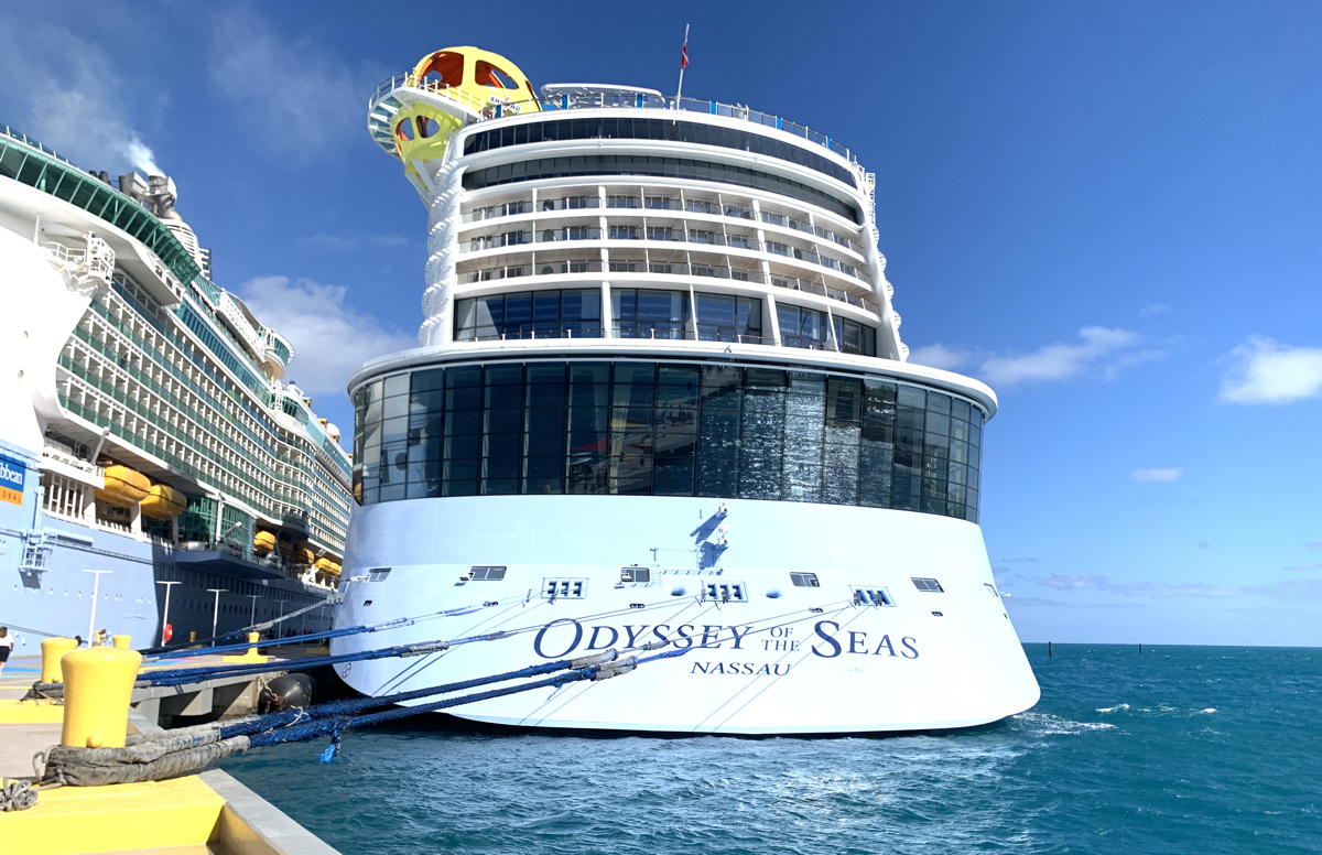 The 4,198-passenger Odyssey of the Seas. (Diane Tierney)