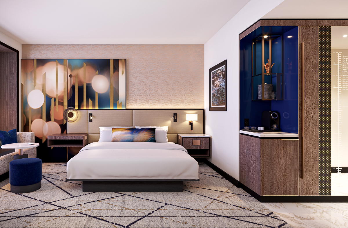 Suite rendering of Hard Rock Hotel & Casino Ottawa. (Supplied)