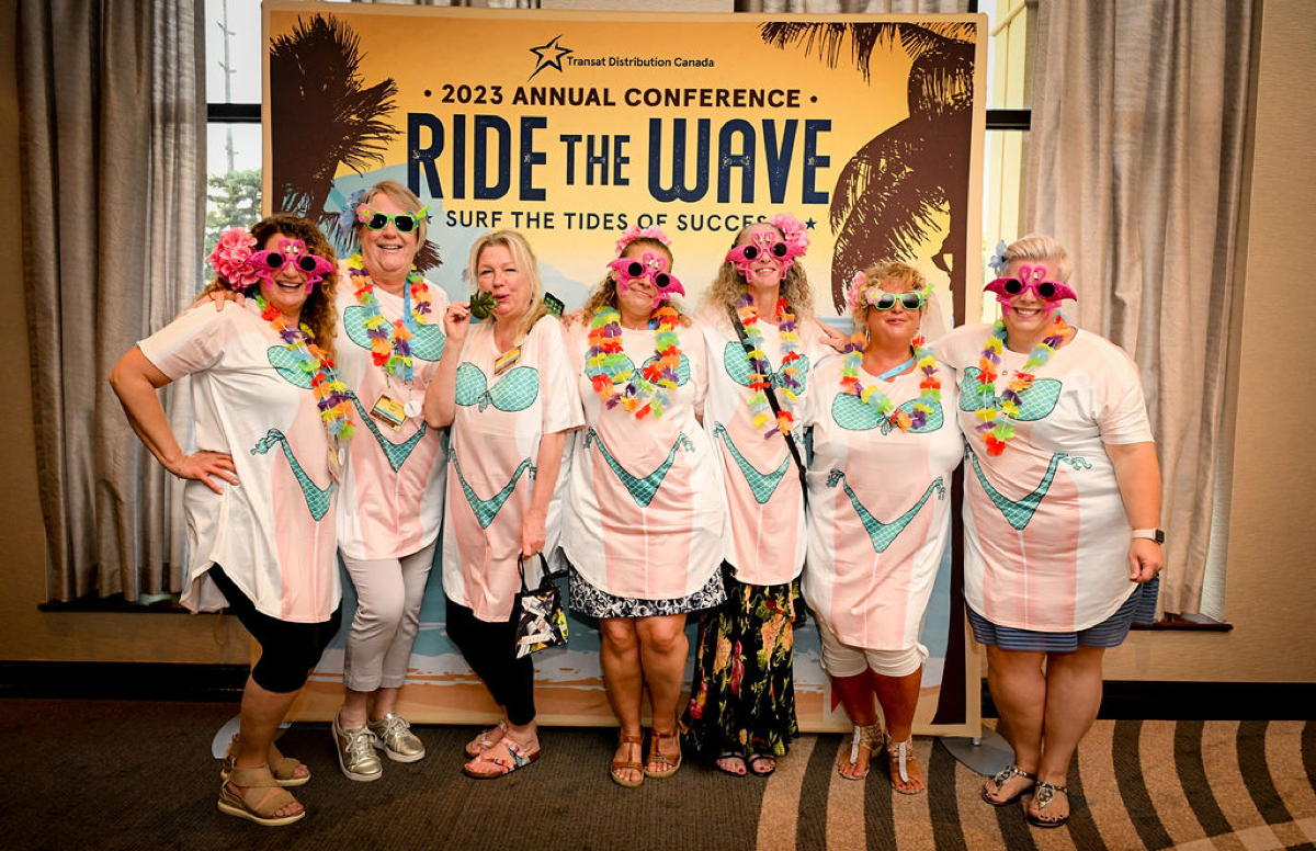 Attendees get ready to ride the wave at TDC's conference in Toronto. (Supplied) 