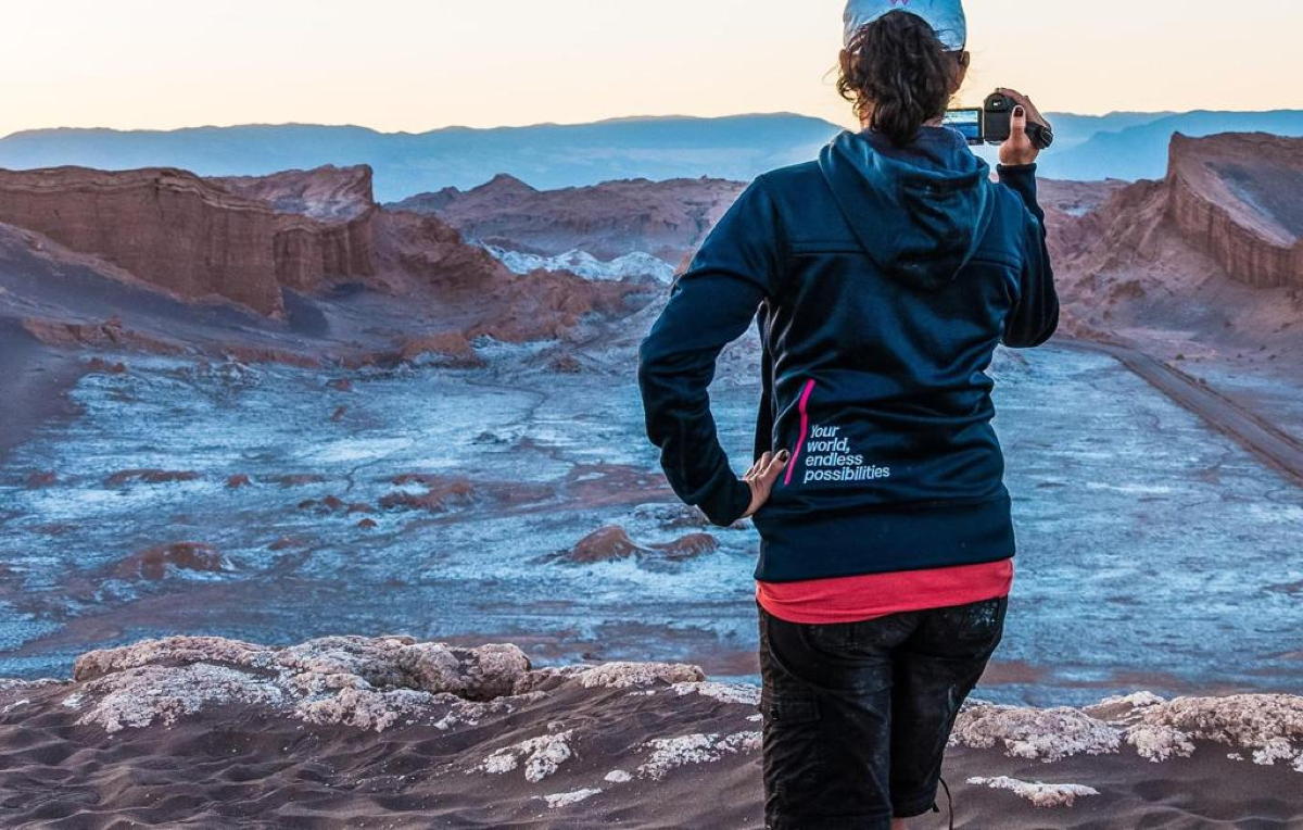 Andi captures the Valle de la Luna (Valley of the Moon) in Chile. (Supplied)