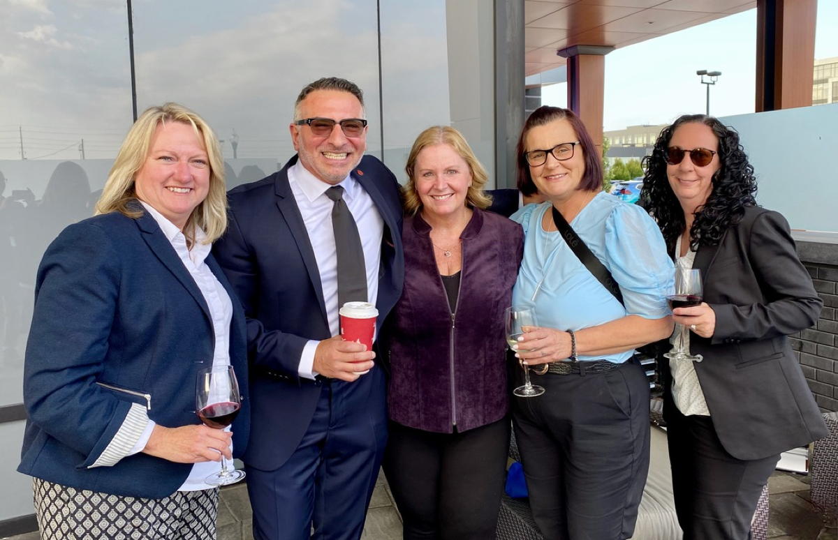 From left: Dianne Jackson, TDC; Nino Montagnese, ACV, Sandra Wesson, TDC, Sandra Joaquim, Red Label Vacations, Deborah Delgado, Red Label Vacations. (Doug Wallace)