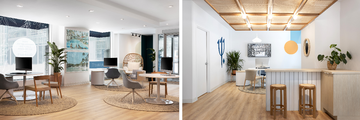 Inside Club Med's new travel agency in Montreal, QC. (Club Med) 