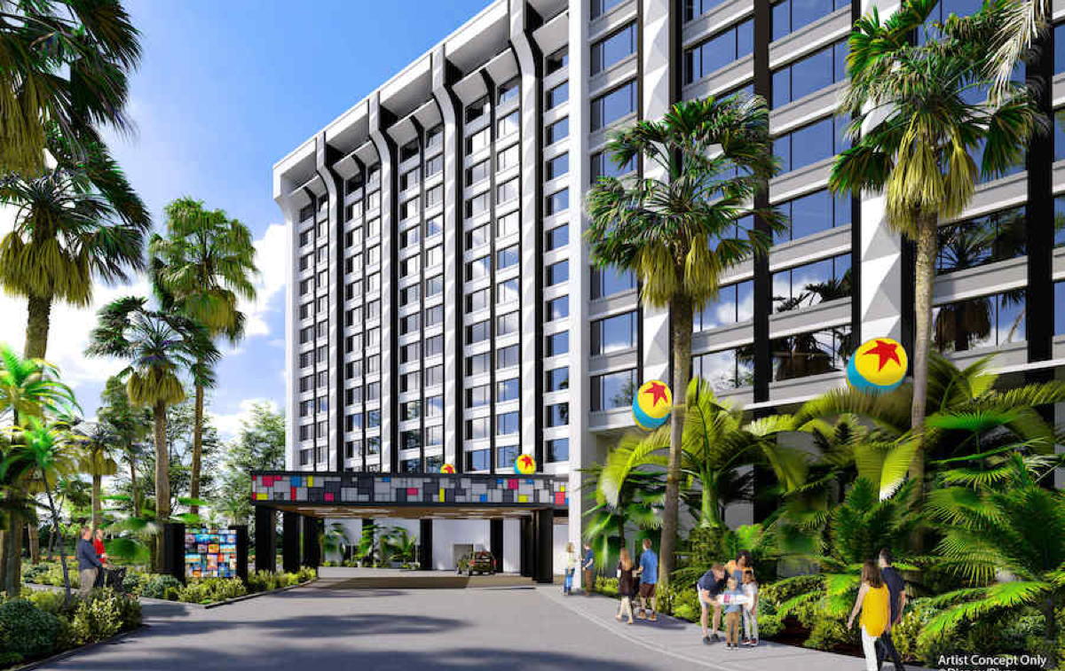 Disney’s Paradise Pier Hotel will soon become a Pixar-themed hotel, (Pixar/Disney)