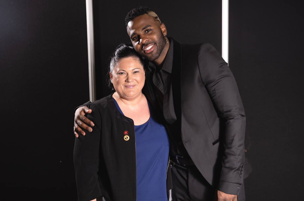 BACKSTAGE PASS. ACV's Nancy Jeronimo said pop star Jason Derulo was “super sweet.