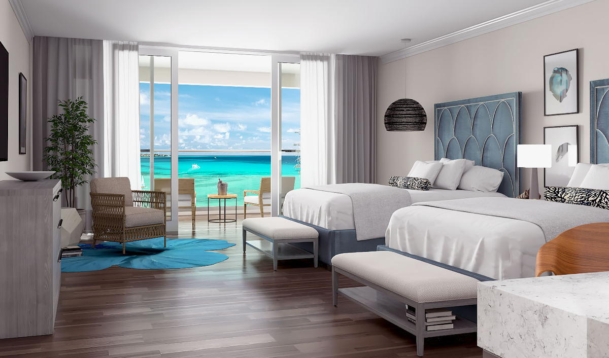 O2 Luxury Collection Oceanfront Queen Room. (Supplied)