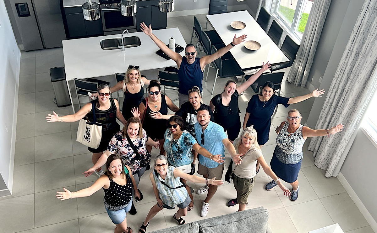 Canadian travel advisors explored Kissimmee's unique vacation homes. (Pax Global Media) 