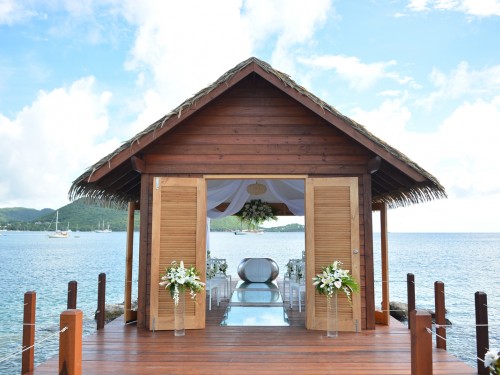 Sandals opens Caribbean's first overwater wedding chapel