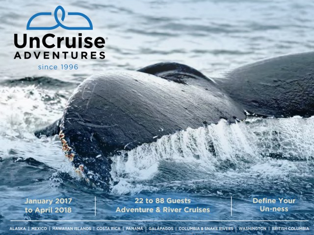 UnCruise reveals new look & brochure for 2017-18