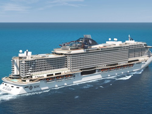 MSC Cruises celebrates 'float-out' of newest & largest ship