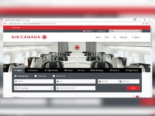Air Canada unveils redesigned website
