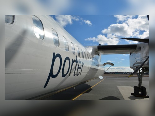Porter grows fleet with delivery of new Q400 airliner