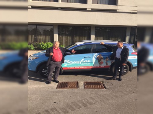 ACV, Sandals unveil branded vehicles in Toronto