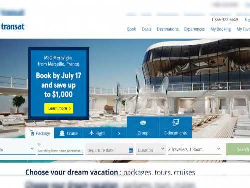 Transat unveils new-look website