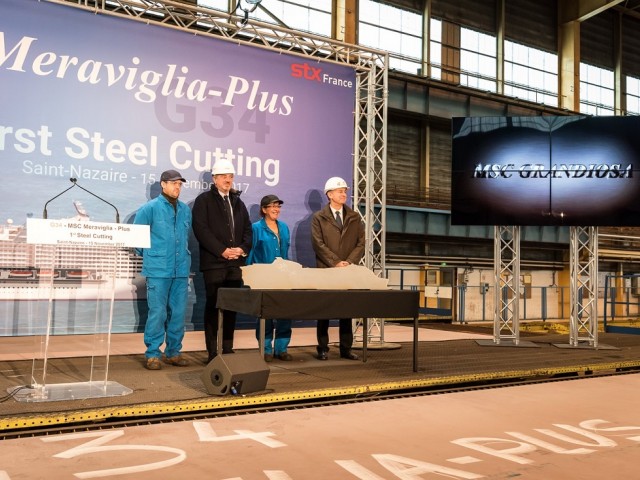MSC Cruises introduces MSC Grandiosa at steel-cutting ceremony