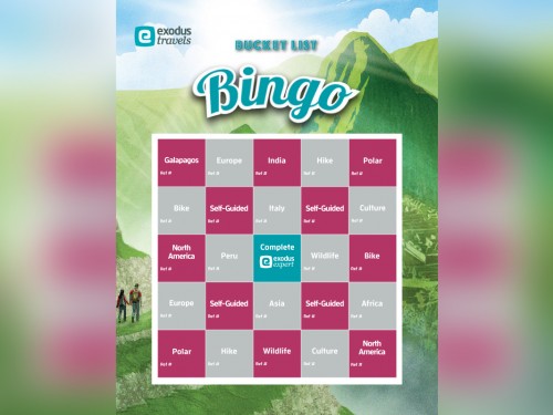 Agents can win a dream trip with Exodus' Bucket List Bingo