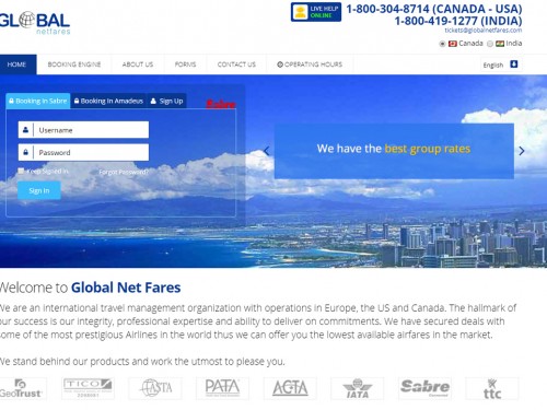 Global Netfares' new booking engine now available