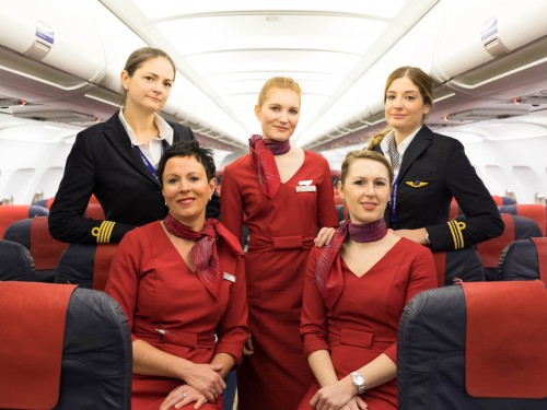 Brussels Airlines flies all-women crews on International Women's Day
