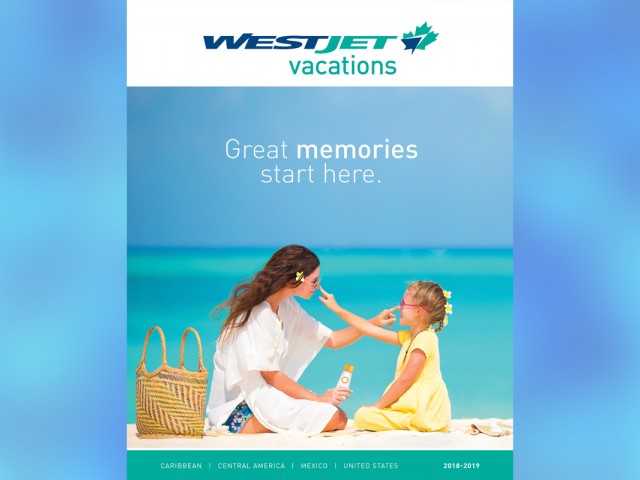WestJet's newest brochure coming end of April
