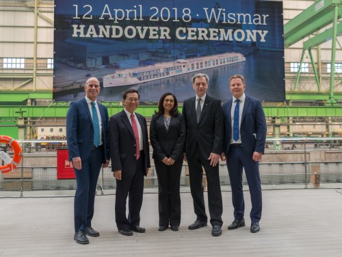 Crystal Ravel joins the fleet in handover ceremony