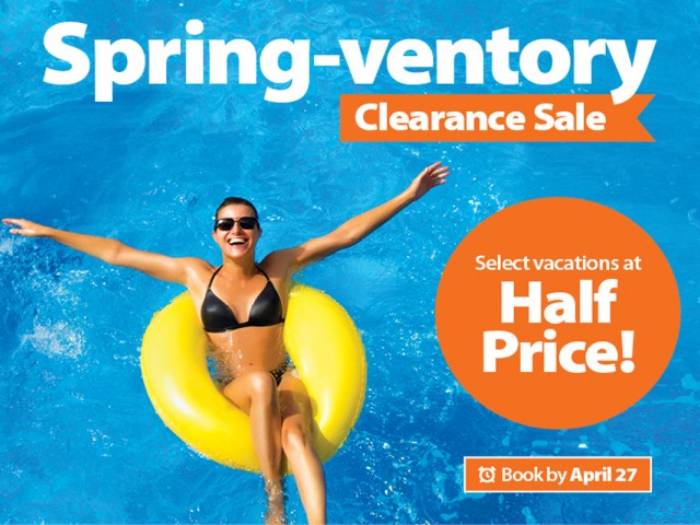 Sunwing offers spring savings of 50% off down south