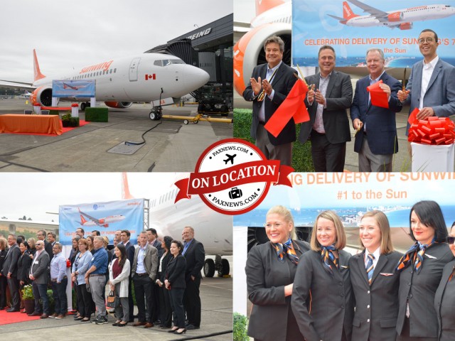 Sunwing's new Boeing 737 MAX 8 takes flight