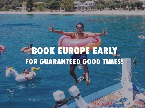 Contiki's Europe 2019 Preview program has 100% guaranteed departures for 470+ trips