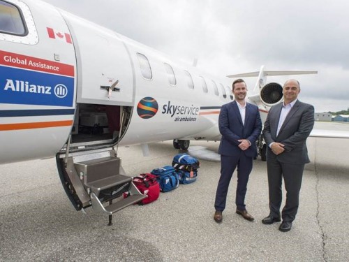 Allianz takes care of Canadians with "flying ICU"