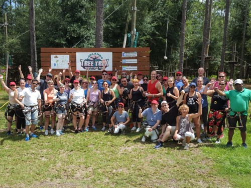 Day 1 #ACRaceKissimmee: foot golf, tree trekking, & a tasty detour